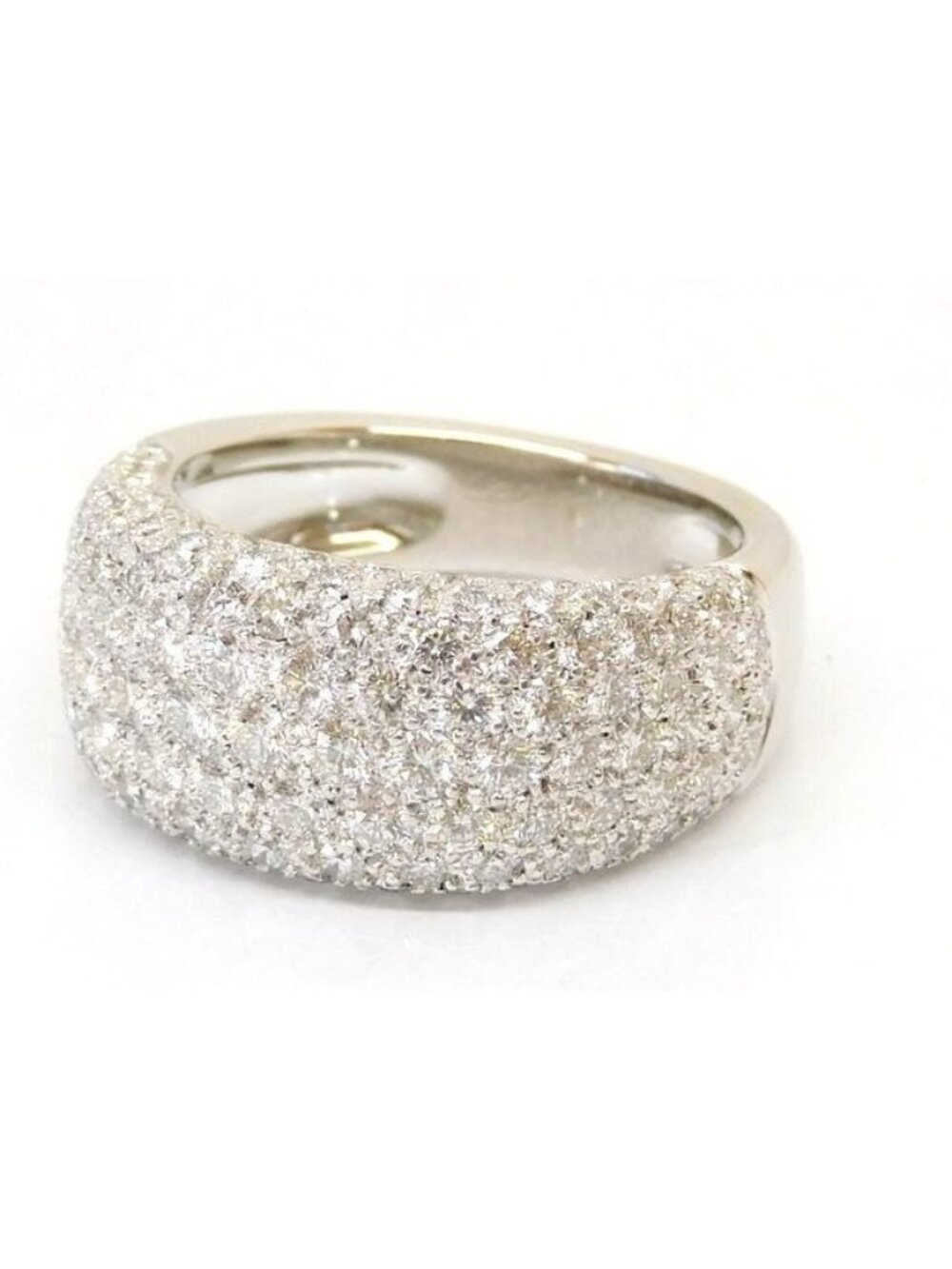 Cartier 145 Nouvelle Vague Ring 18K White Gold Diamond